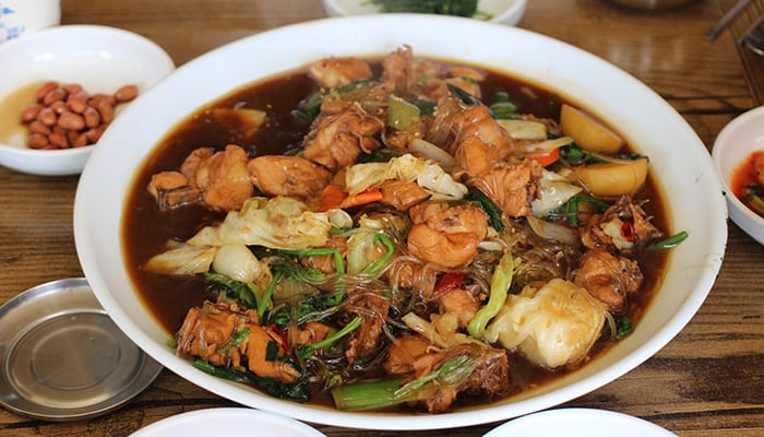 Jjimdak (braised chicken)